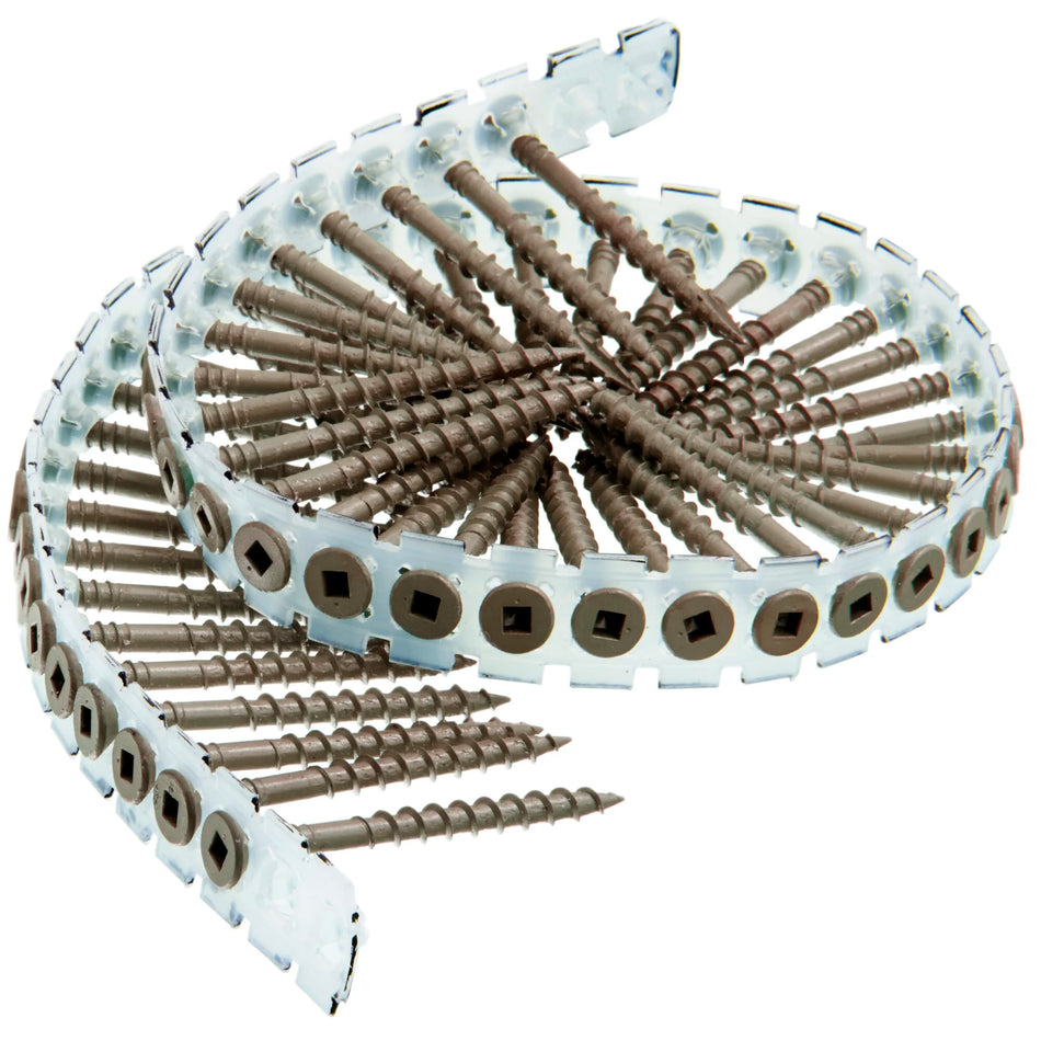 Senco 08D300W, Duraspin Screw #8 X 3" All Purpose Exterior Wood To Wood Screws (800/Pack)