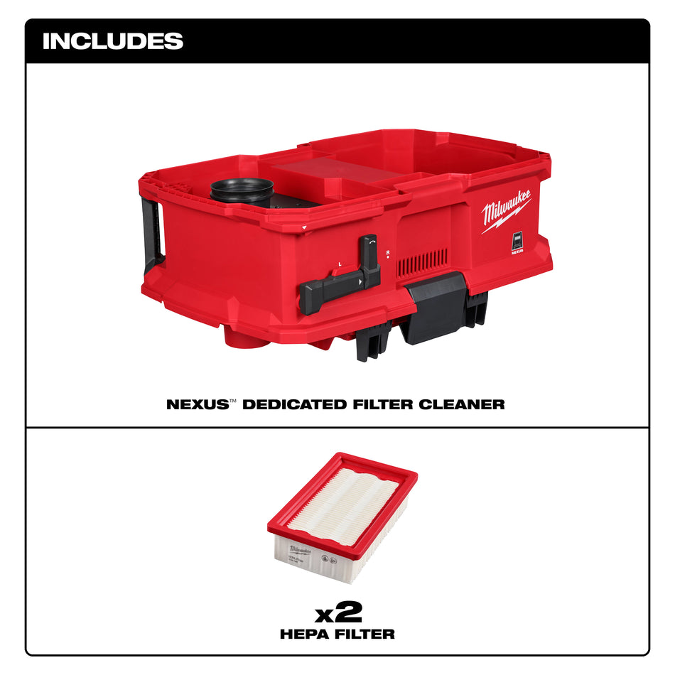 Milwaukee 0991-20, NEXUS™ Dedicated Filter Cleaner