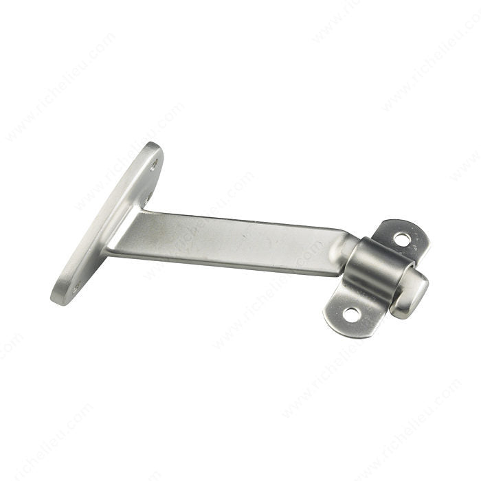 Onward 2284DNV, Heavy-Duty Aluminum Bracket with Extended Arm for Wood Handrail - 4 1/16 in (103.18 mm) Dull Nickel (200pc/Box)