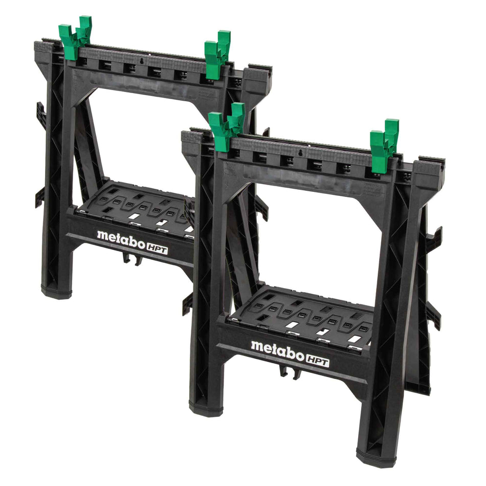Metabo HPT 115772M, Heavy Duty Folding Sawhorses- 2 Pack