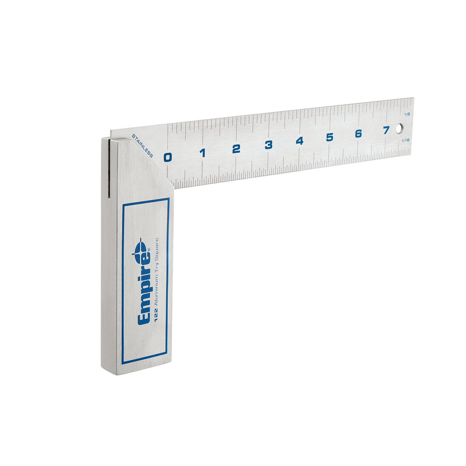 Empire 122, 8' TRUE BLUE Try Square Heavy Duty Stainless Steel