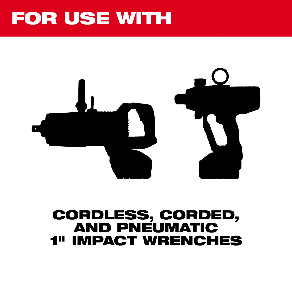 Milwaukee 49-66-6627, SHOCKWAVE Impact Duty™ 1" Drive 33mm Deep 6 Point Socket