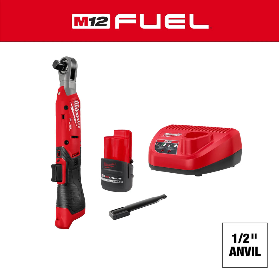 Milwaukee 3054-21, M12 FUEL™ 1/2" Ratchet Kit