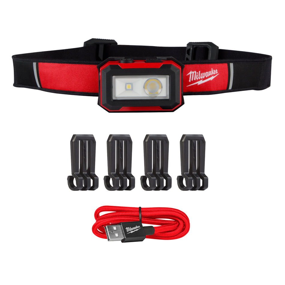 Milwaukee 2012R, Rechargeable  Magnetic Headlamp with Task Light