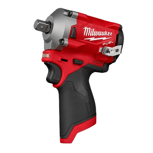 Milwaukee 2555P-20, M12 FUEL Stubby 1/2" Pin Impact Wrench (Tool Only)