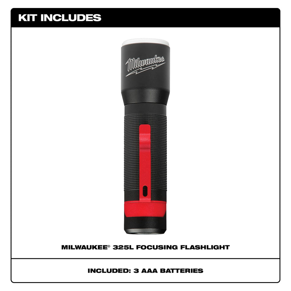 Milwaukee 2107, 325L Focusing Flashlight