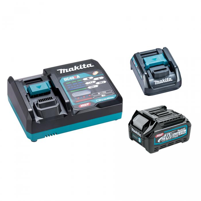 Makita T-04070, 40V MAX XGT Li-Ion BL4025 2.5 Ah Starter Kit