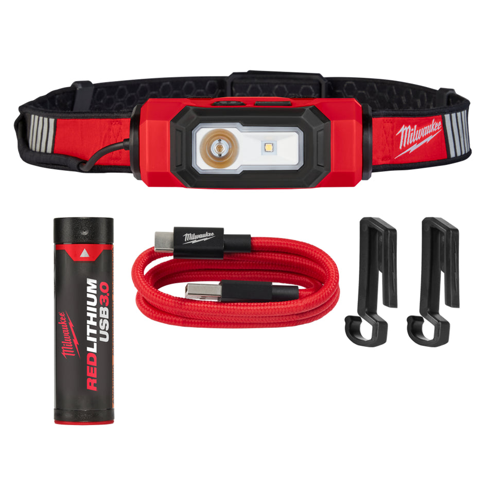 Milwaukee 2116-21, USB Rechargeable BEACON Hard Hat Light