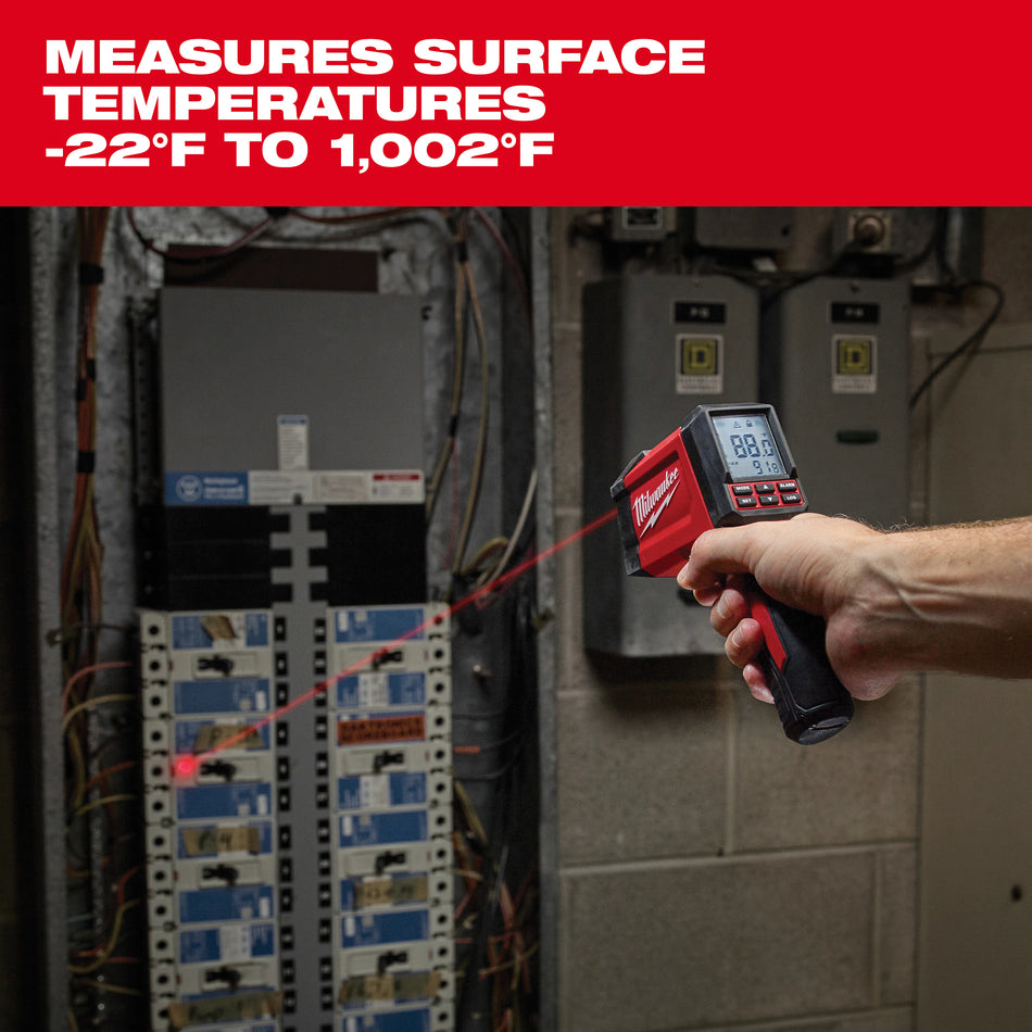 Milwaukee 2269-20, 30:1 Infrared/Contact Temp-Gun