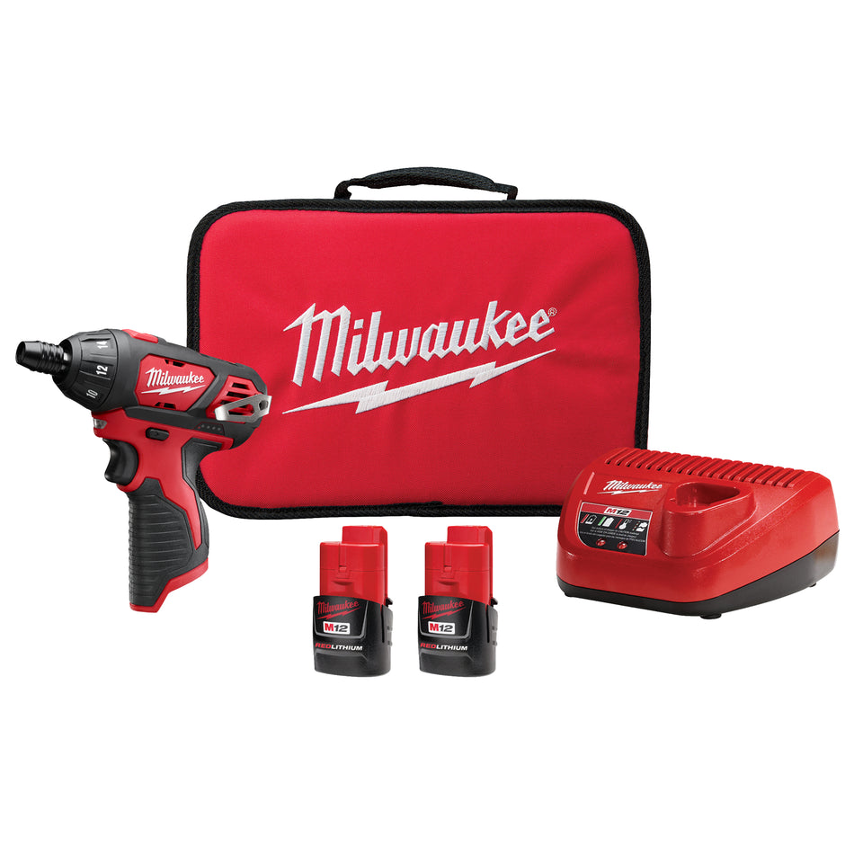 Milwaukee 2401-22, M12™ 1/4" Hex Screwdriver Kit