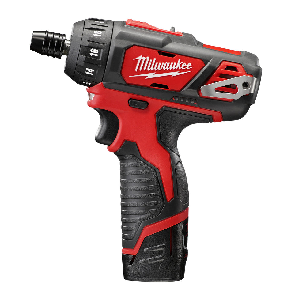 Milwaukee 2406-22, M12 FUEL™ 1/4” Hex 2-Speed Screwdriver Kit