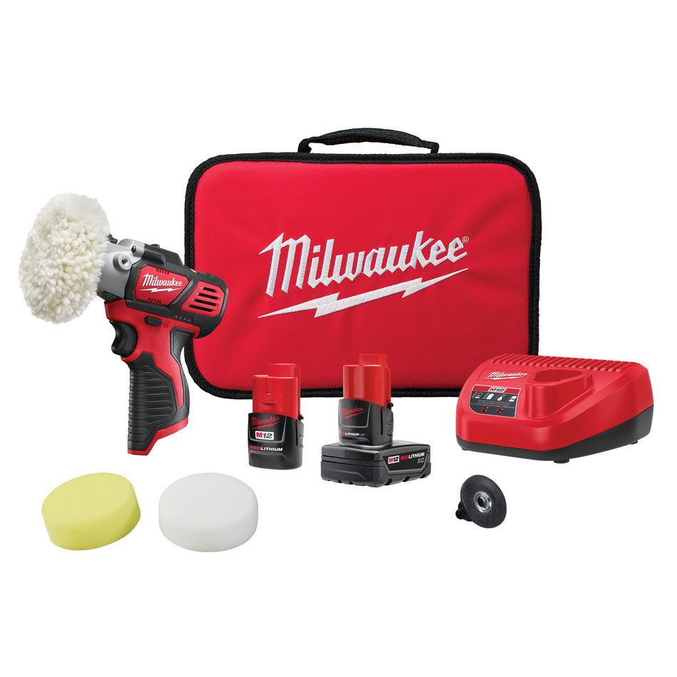 Milwaukee 2438-22X,  SPOT POLISHER 1CP 1XC KIT