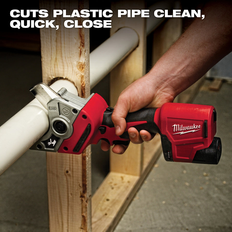 Milwaukee 2470-20, M12™ Plastic Pipe Shear (Tool Only)