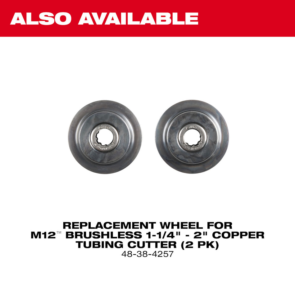 Milwaukee 48-38-4257, Replacement Wheel for M12™ Brushless 1-1/4" - 2" Copper Tubing Cutter (2 PK)