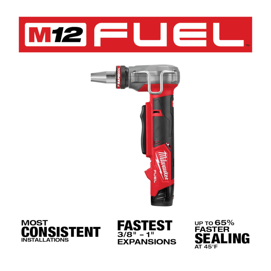 Milwaukee 2532-22, M12 FUEL ProPEX Expander Kit w/ 1/2"-1" RAPID SEAL ProPEX Expander Heads