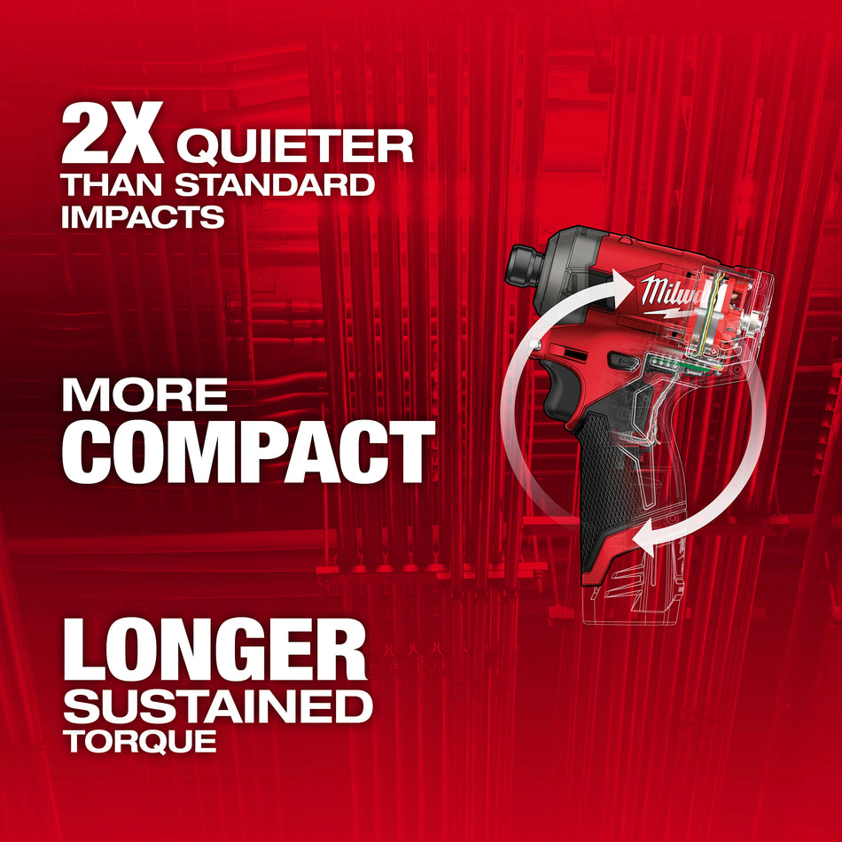 Milwaukee 2551-20, M12 FUEL SURGE 1/4" Hex Hydraulic Driver (Tool Only)