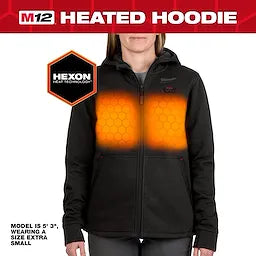 Milwaukee F200B-21, M12 BLACK HEAT WOMENS HOODIE KIT