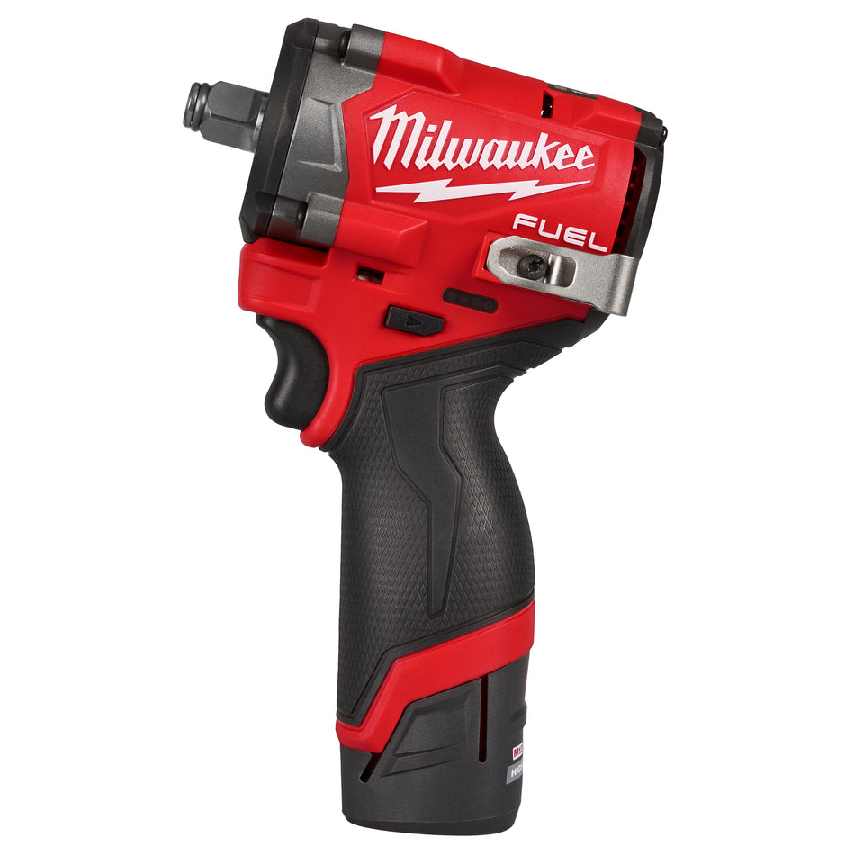 Milwaukee 2563-22, M12 FUEL™ Stubby 1/2" Impact Wrench Kit