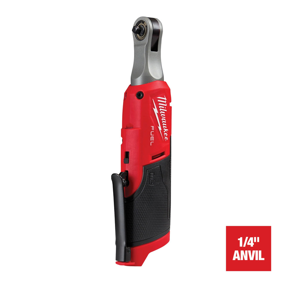 Milwaukee 2566-20, M12 FUEL Brushless 1/4" High Speed Ratchet (Tool Only)