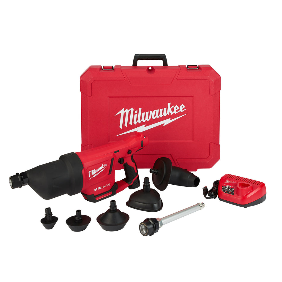 Milwaukee 2572B-21, M12 AIRSNAKE Drain Cleaning Air Gun Kit