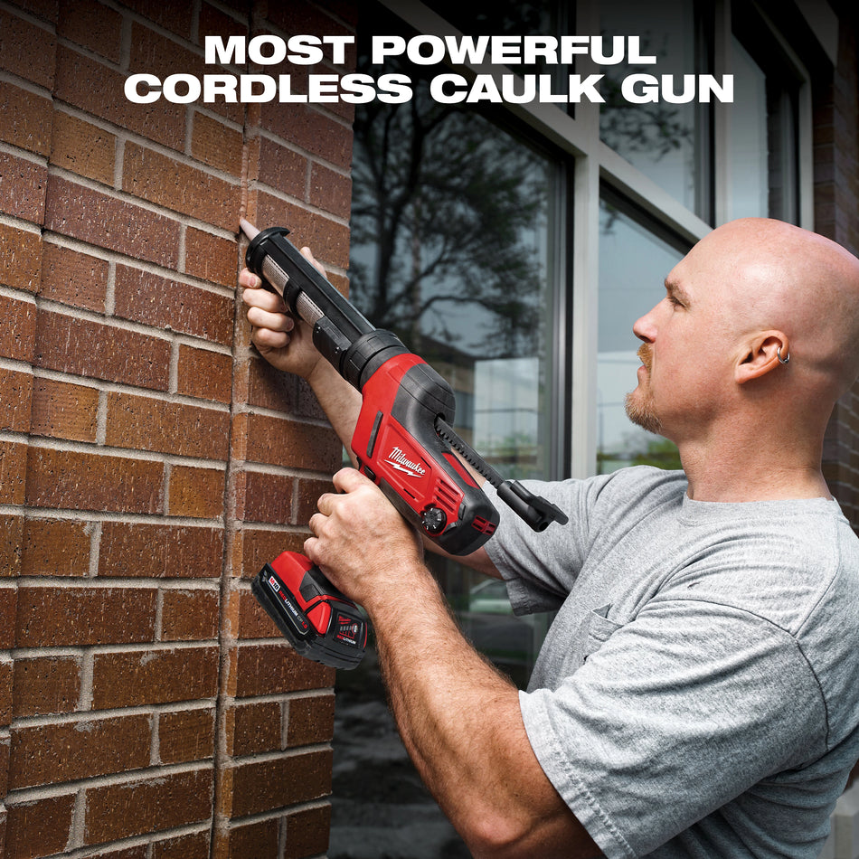 Milwaukee 2641-20, M18 Cordless 10oz. Caulk and Adhesive Gun (Tool Only)