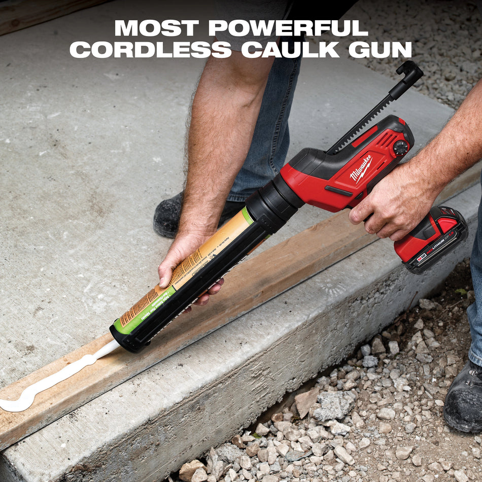 Milwaukee 2642-21CT, M18™ Cordless 20-oz Aluminum Barrel Caulk and Adhesive Gun Kit