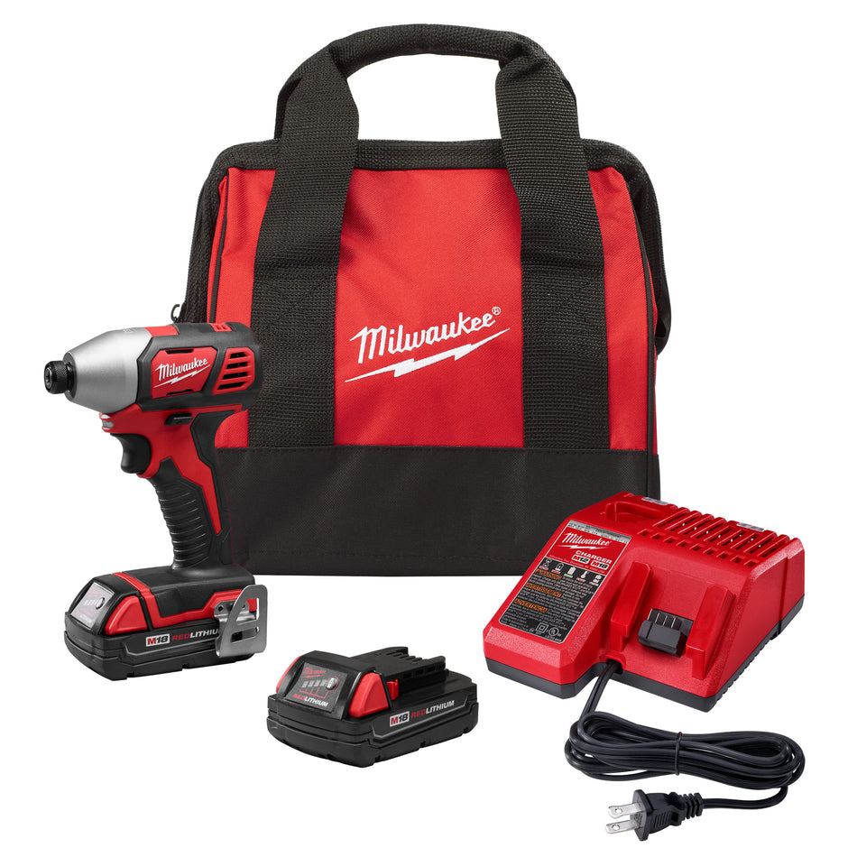 Milwaukee 2656-22CT, M18 1/4" HEX IMP DRIVER KIT