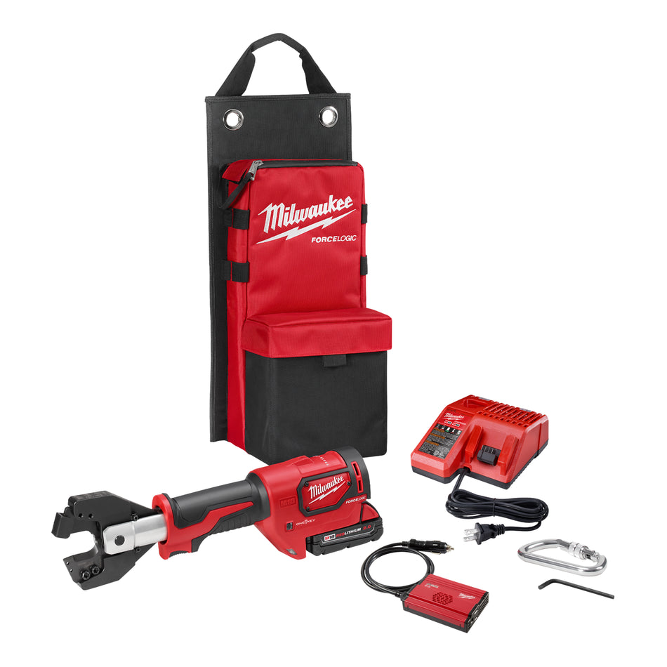 Milwaukee 2672-21S, M18™ FORCE LOGIC™ Cable Cutter Kit with 477 ACSR Jaws