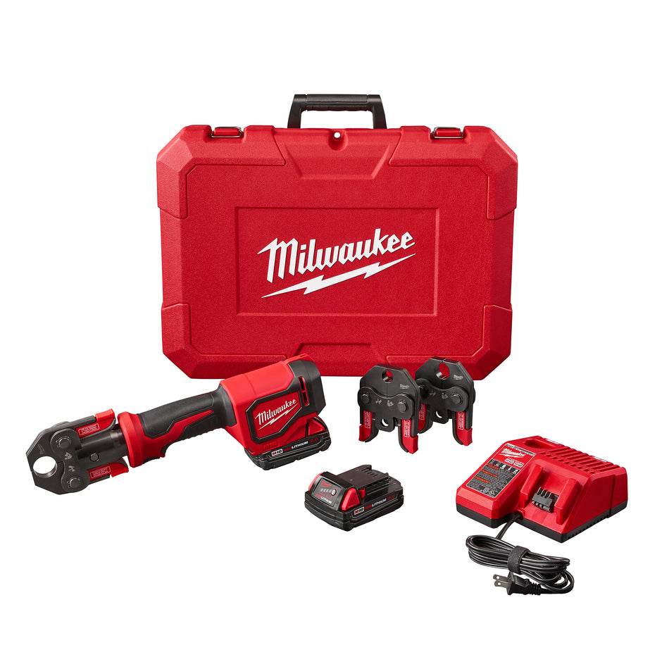 Milwaukee 2674-22C, M18 Short Throw Press Tool Kit with PEX Crimp Jaws