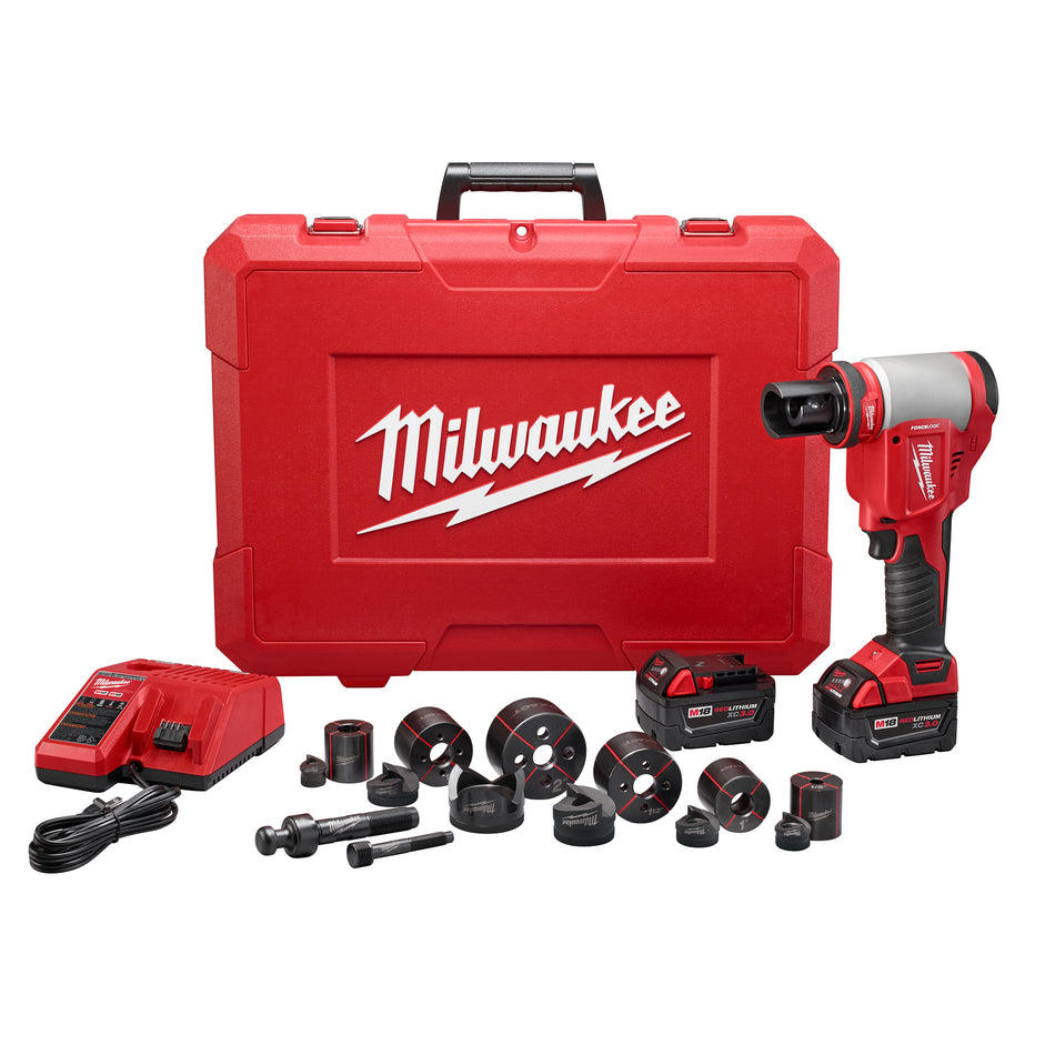 Milwaukee 2676-22, M18™ FORCE LOGIC™ 10T Knockout Tool 1/2" - 2" Kit