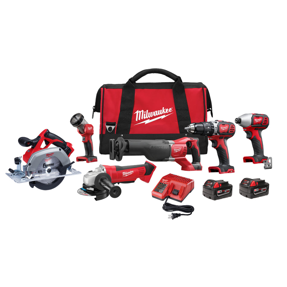 Milwaukee 2696-26, M18 Cordless 6-Tool Combo Kit