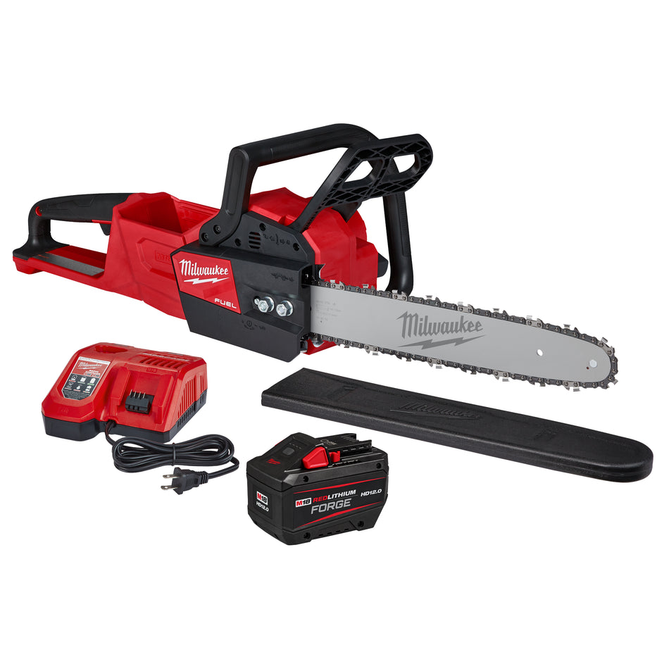 Milwaukee 2727-21HD, M18 Fuel 16" Chainsaw Kit (12 Ah)