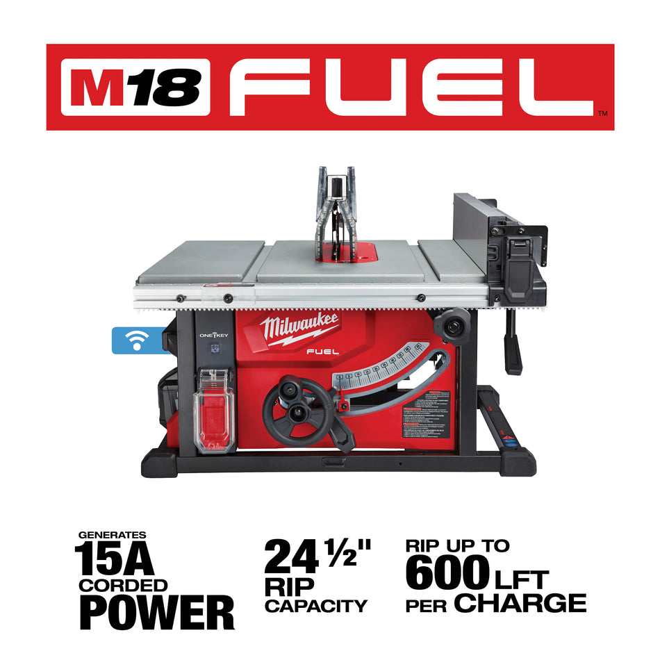 Milwaukee 2736-21HD, M18 Fuel 8-1/4" Table Saw Kit (12 Ah)