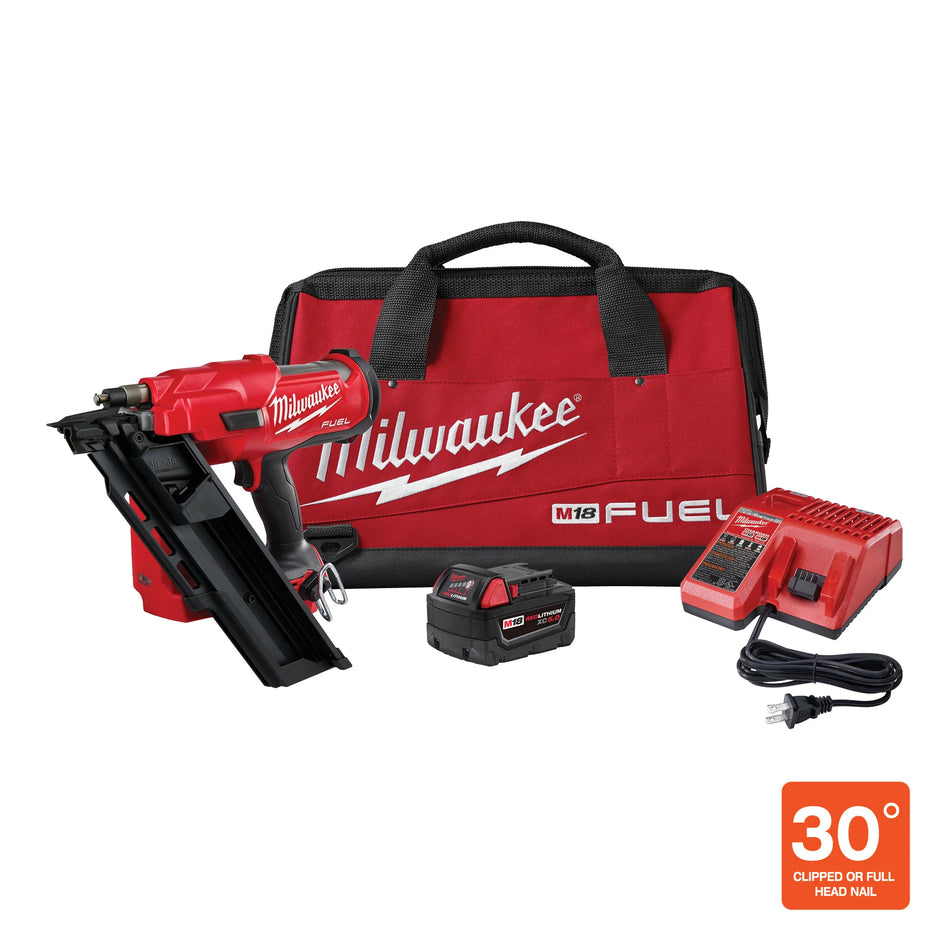 Milwaukee 2745-21, M18 FUEL 30 Degree Framing Nailer Kit