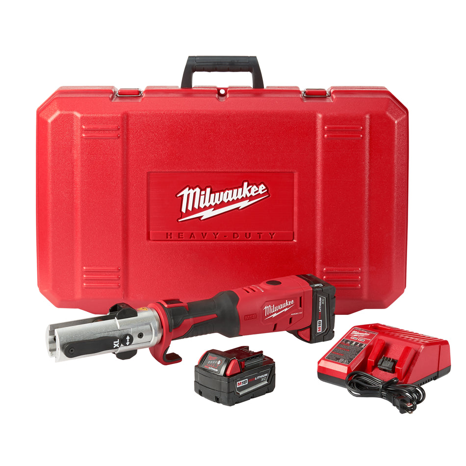 Milwaukee 2773-20L, M18 FORCE LOGIC Long Throw Press Tool 2x3.0Ah Kit