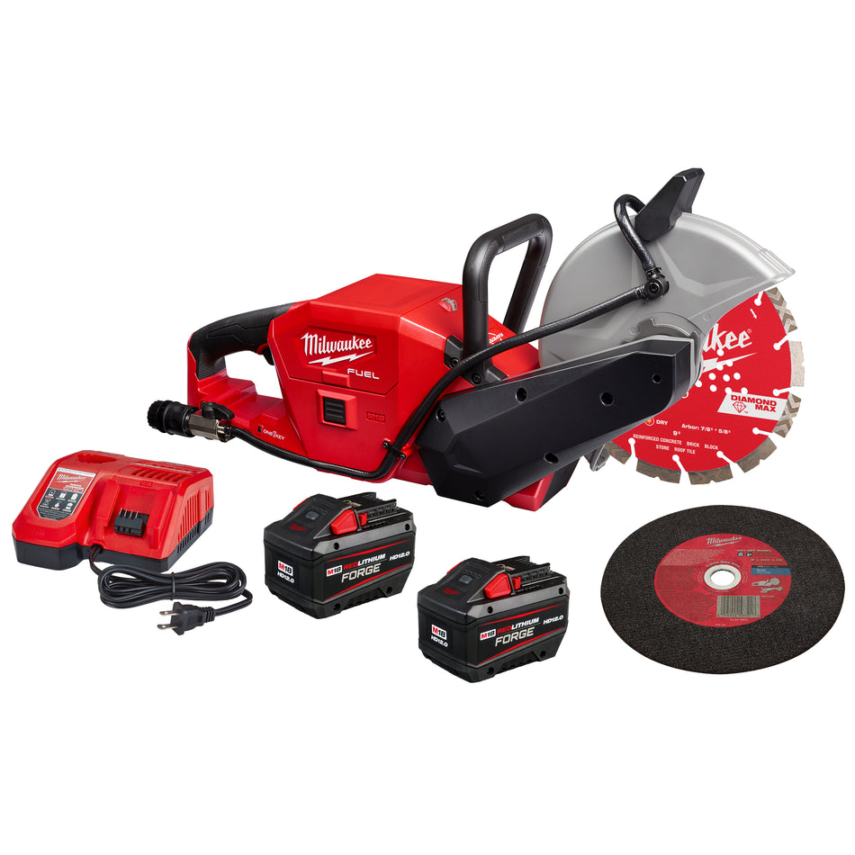 Milwaukee 2786-22HD, M18 FUEL 9" Cut-Off Saw Kit (12.0 Ah x 2)