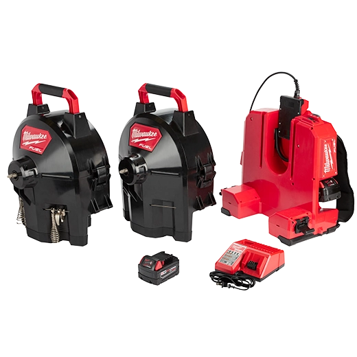 Milwaukee 2775E-211, M18 FUEL™ SWITCH PACK™ Sectional Drum Machine with 5/8” Open Wind Cable
