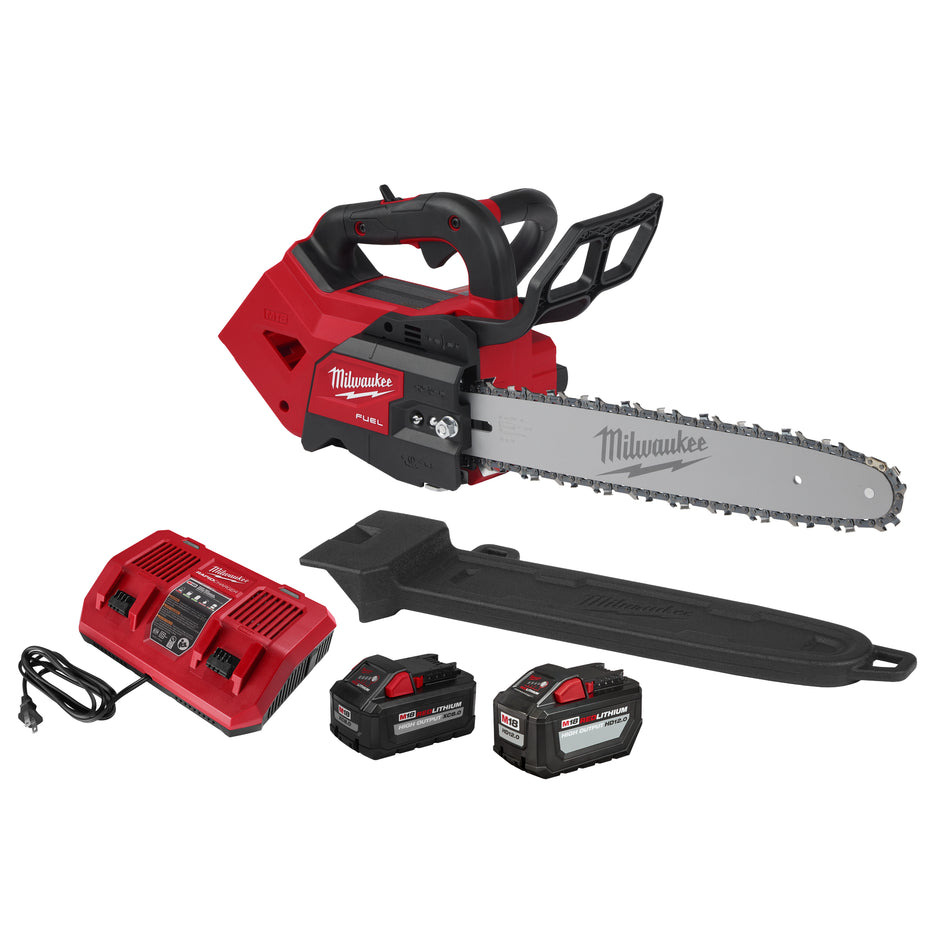 Milwaukee 2826-22T, M18 Fuel 14" Top Handle Chainsaw 2 Battery Kit