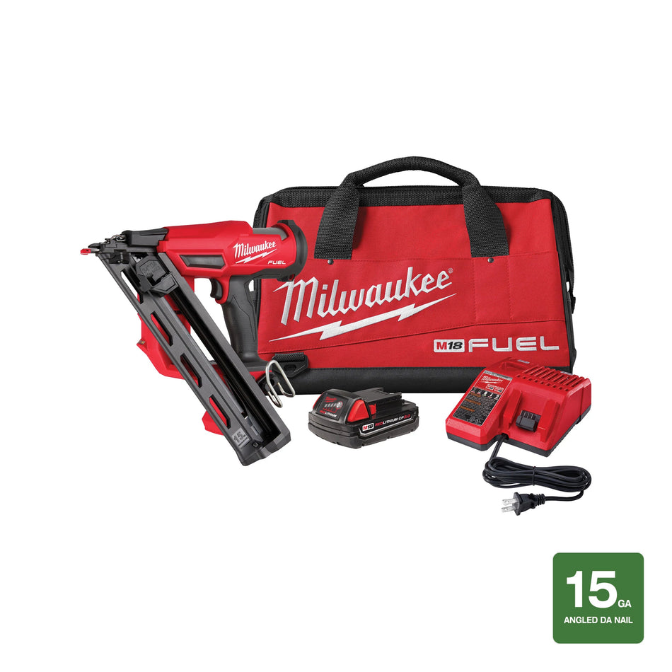 Milwaukee 2839-21CT, M18 FUEL 15 Gauge Finish Nailer Kit