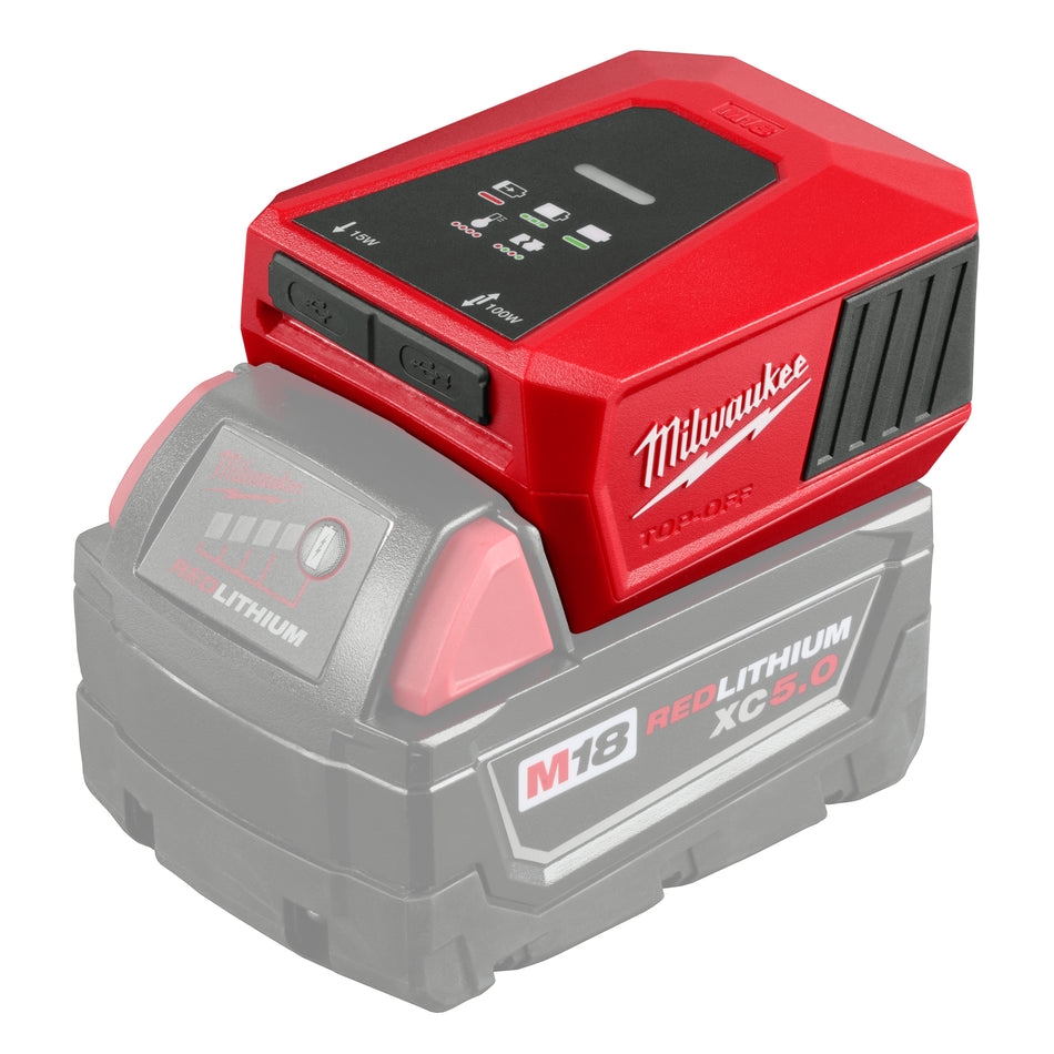 Milwaukee 2847-20, M18™ TOP-OFF™ Charger & Power Supply