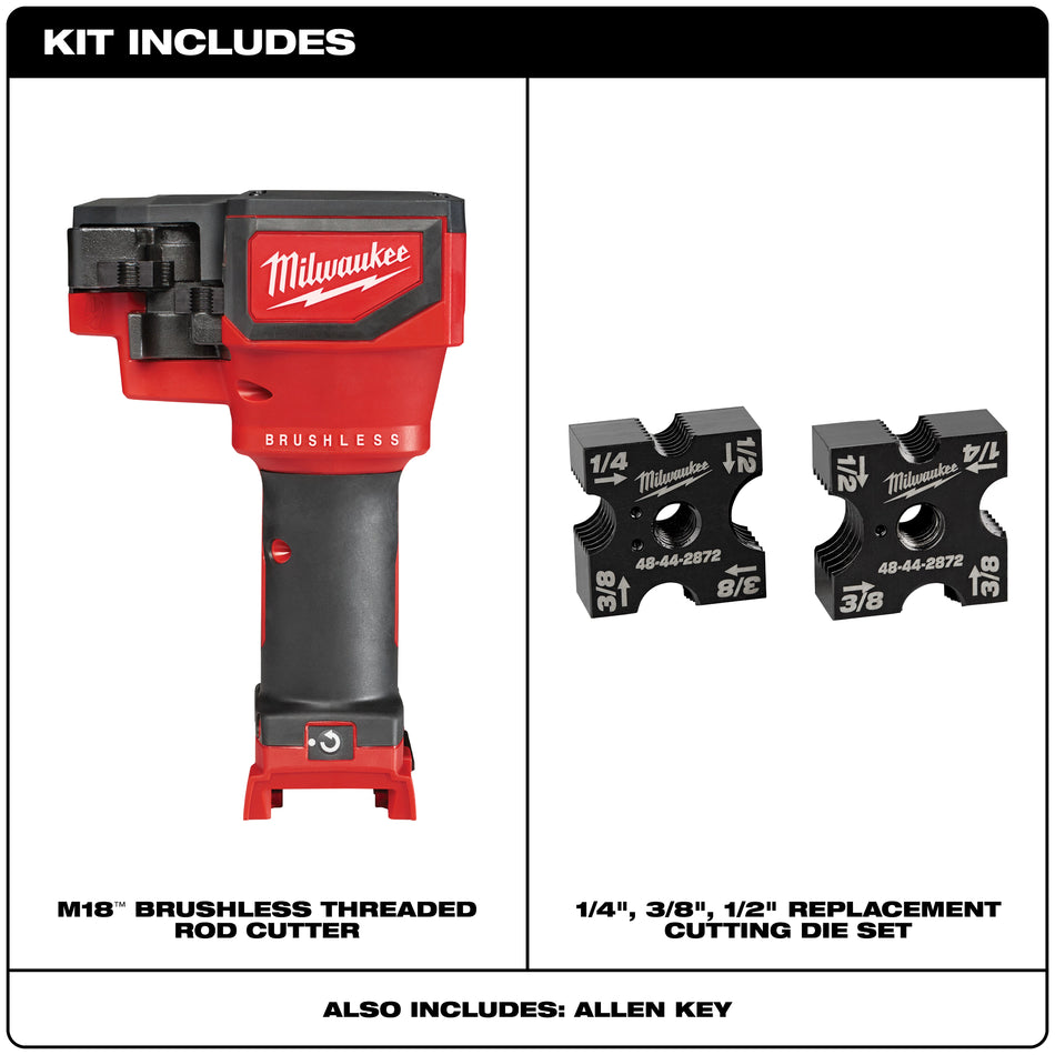Milwaukee 2872-20, M18 Threaded Rod Cutter (Tool Only)