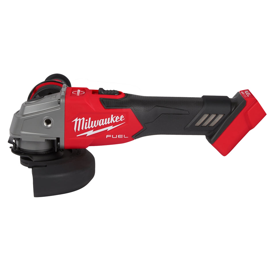 Milwaukee 2881-20, M18 FUEL Brushless Cordless 4-1/2" / 5" Grinder Slide Switch, Lock-On (Tool Only)