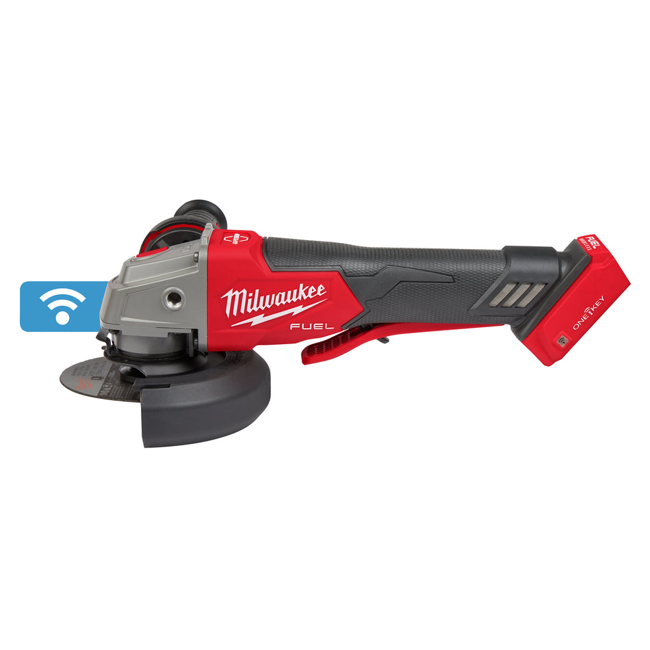 Milwaukee 2882-20, M18 FUEL 4-1/2″ / 5″ Braking Grinder Kit with ONE-KEY & Paddle Switch (Tool Only)