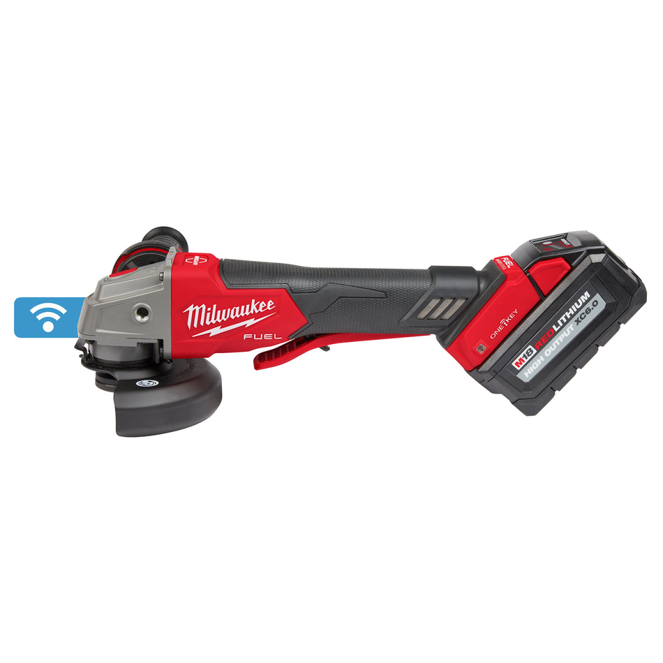 Milwaukee 2882-22, M18 FUEL 4-1/2″ / 5″ Braking Grinder Kit with ONE-KEY & Paddle Switch