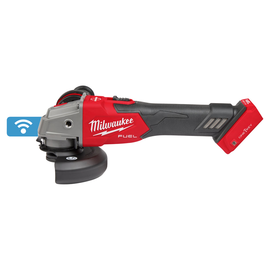 Milwaukee 2883-20, M18 FUEL™ 4-1/2" / 5" Braking Grinder w/ ONE-KEY™ Slide Switch, Lock-On (Tool Only)