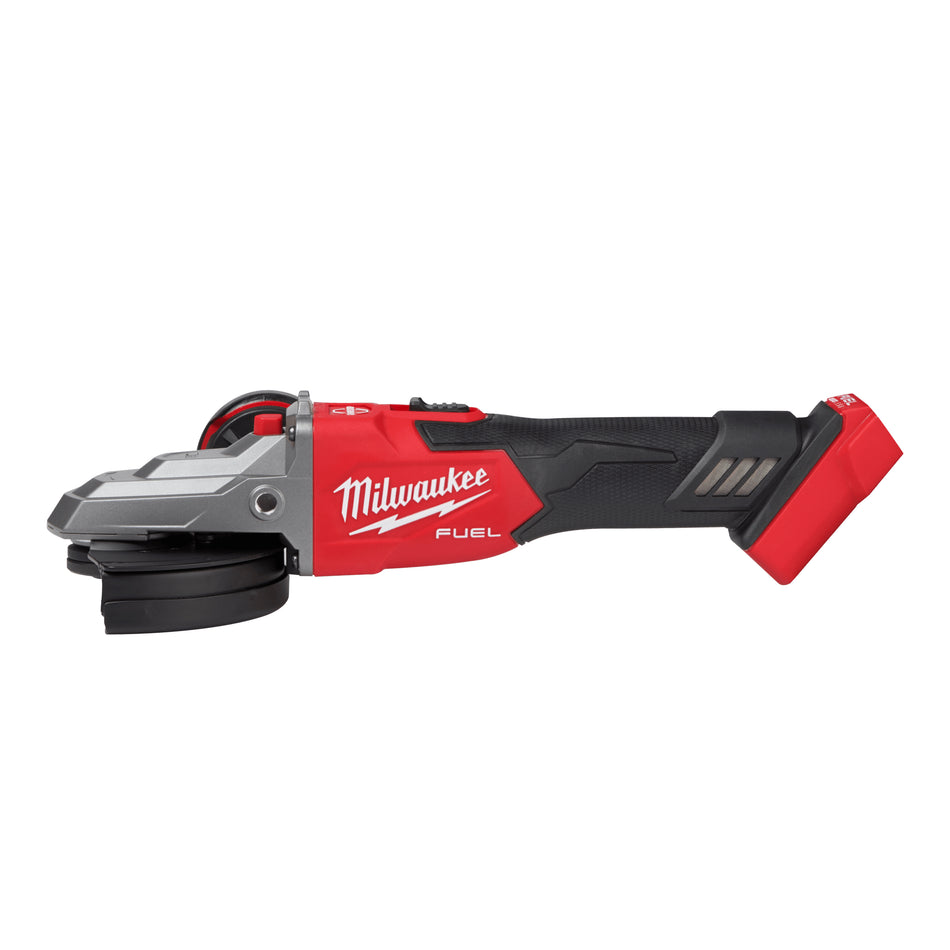 Milwaukee 2887-20, M18 FUEL 5" Flathead Braking Grinder, Slide Switch Lock-On (Tool Only)