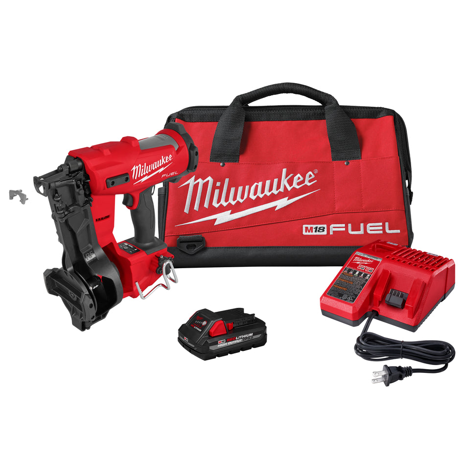 Milwaukee 2909-21, M18 FUEL™ Coil Roofing Nailer Kit