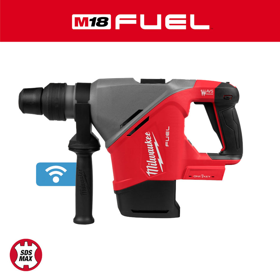 Milwaukee 2917-20, M18 FUEL™ 1-9/16" SDS Max Rotary Hammer w/ ONE-KEY™ (Tool Only)