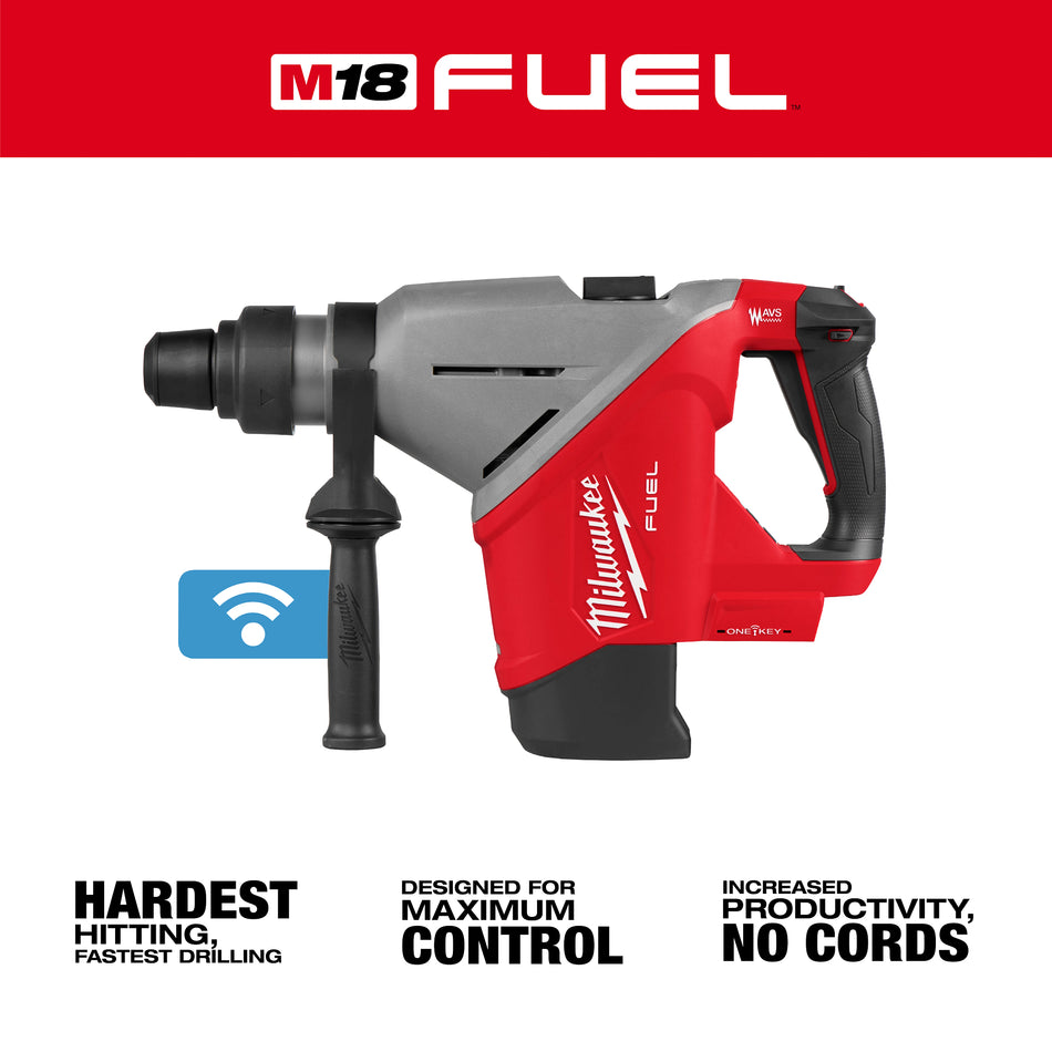 Milwaukee 2918-20, M18 FUEL™ 1-3/4" SDS MAX Rotary Hammer w/ ONE-KEY™