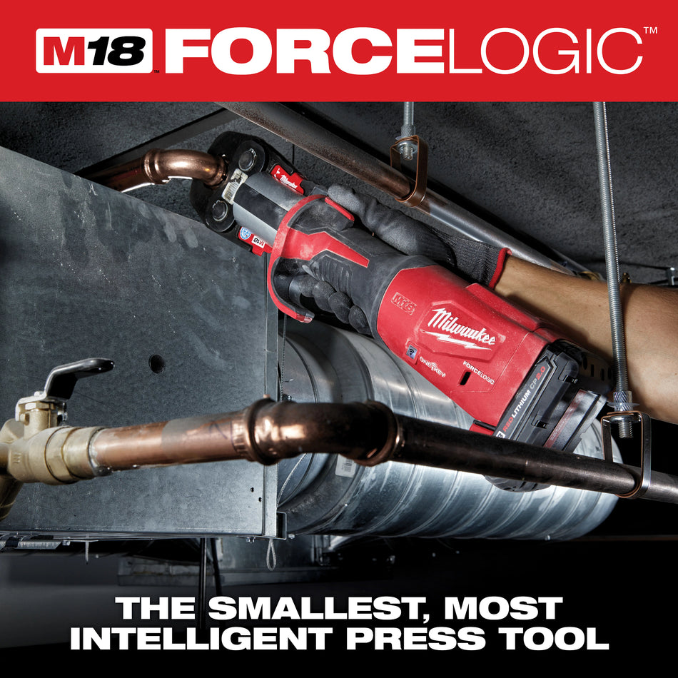 Milwaukee 2773-20L, M18 FORCE LOGIC Long Throw Press Tool 2x3.0Ah Kit